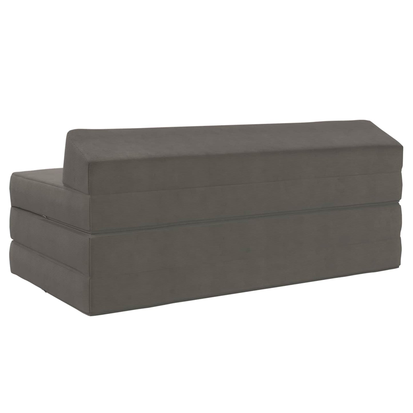 Vouwbare Bankbed Lichtgrijs 120 x 60 x 49 cm Stof