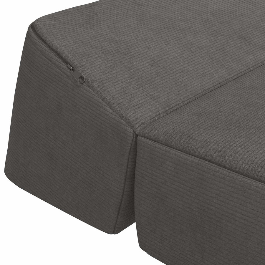 Vouwbare Bankbed Donkergrijs 120 x 60 x 49 cm Stof