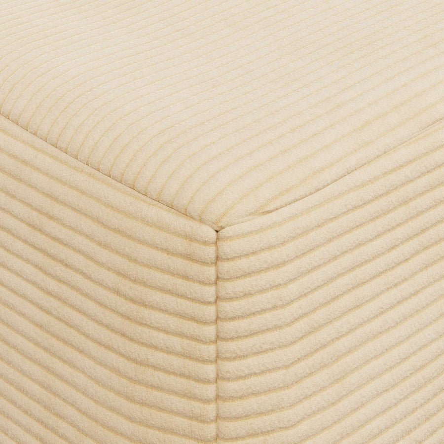 Vouwbare Bankbed Crèmekleurig 120 x 60 x 49 cm Stof
