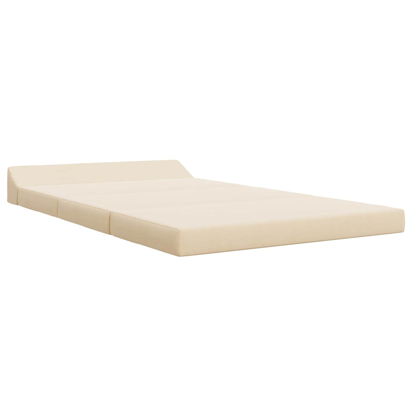 Vouwbare Bankbed Crèmekleurig 120 x 60 x 49 cm Stof