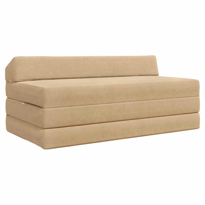 Vouwbare Bankbed Groen Grijs 120 x 60 x 49 cm Stof