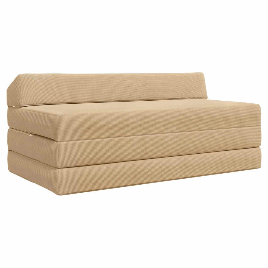 Vouwbare Bankbed Groen Grijs 120 x 60 x 49 cm Stof