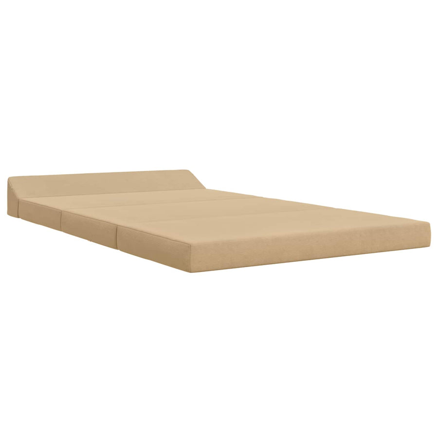 Vouwbare Bankbed Groen Grijs 120 x 60 x 49 cm Stof