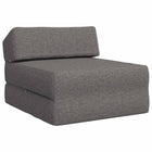 Foldable Sofa Bed Light Grey 60 x 70 x 41 cm Fabric
