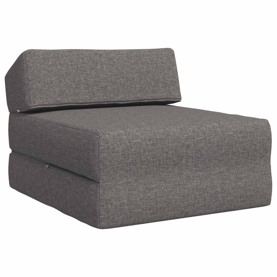 Vouwbare Bankbed Lichtgrijs 60 x 70 x 41 cm Stof