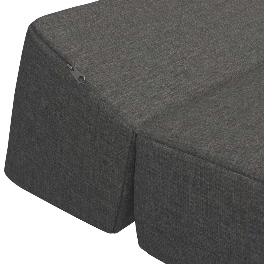 Vouwbare Bankbed Donkergrijs 60 x 70 x 41 cm Stof