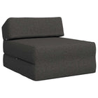 Foldable Sofa Bed Dark Grey 60 x 70 x 41 cm Fabric
