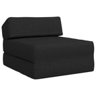 Foldable Sofa Bed Black 60 x 70 x 41 cm Fabric