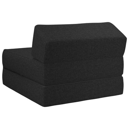 Vouwbare Bankbed Zwart 60 x 70 x 41 cm Stof