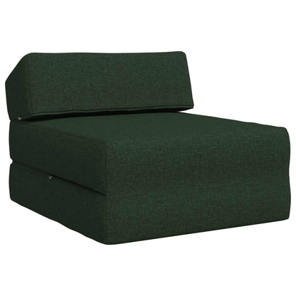 Vouwbare Bankbed Donkergroen 60 x 70 x 41 cm Stof