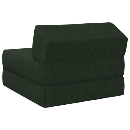 Vouwbare Bankbed Donkergroen 60 x 70 x 41 cm Stof