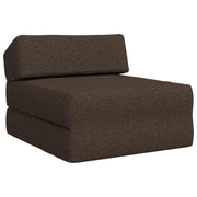 Bankbed vouwbaar taupe 60x70x41 cm stof