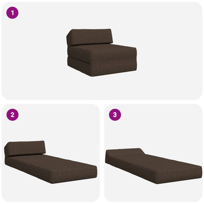 Vouwbare Bankbed Taupe 60 x 70 x 41 cm Stof