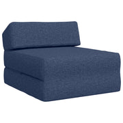 Bankbed blauw 60x70x41 cm stof