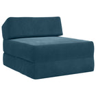 Bankbed blauw 60x70x41 cm stof