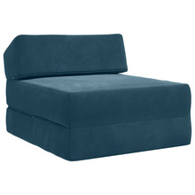 Vouwbare Bankbed Blauw 60 x 70 x 41 cm Stof
