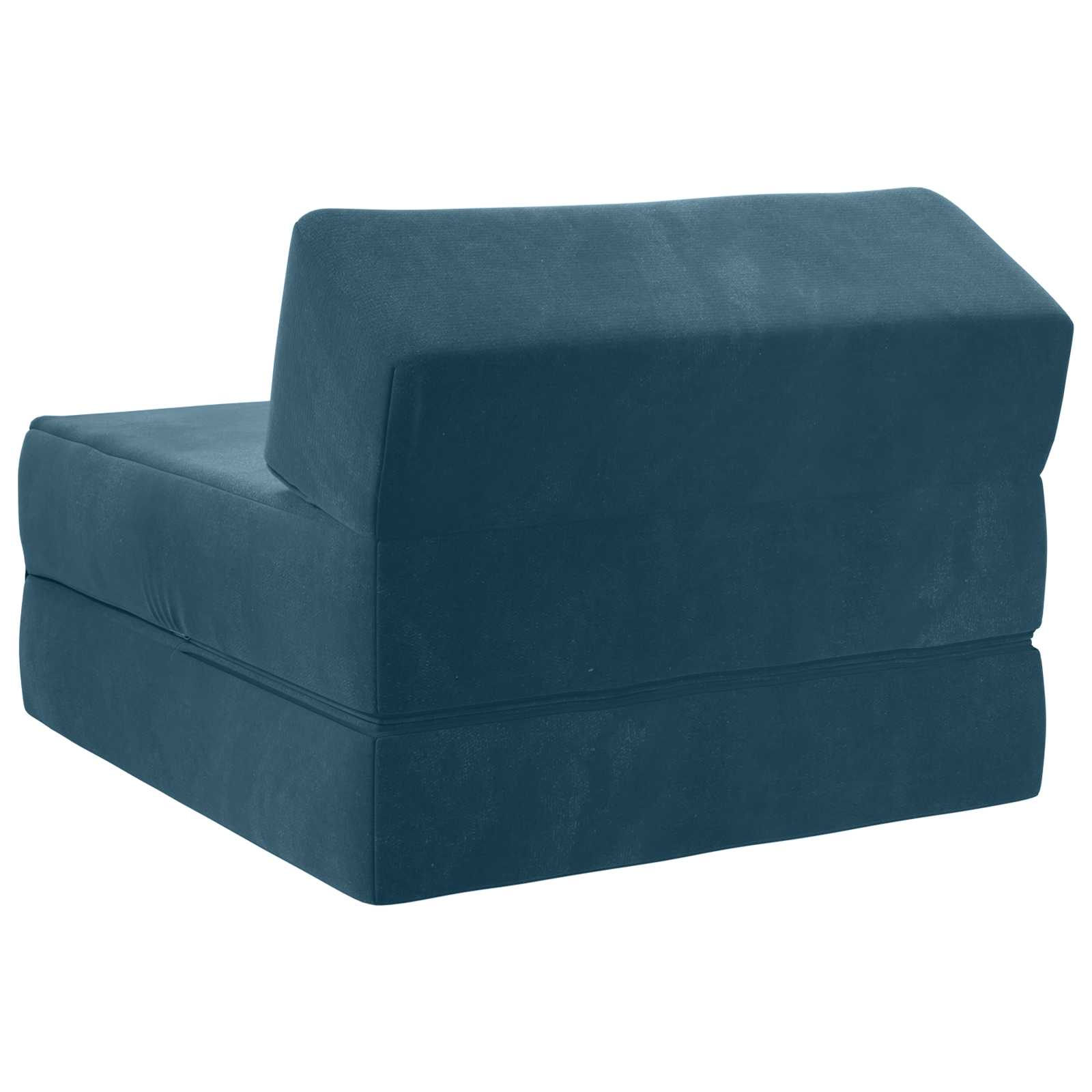 Vouwbare Bankbed Blauw 60 x 70 x 41 cm Stof
