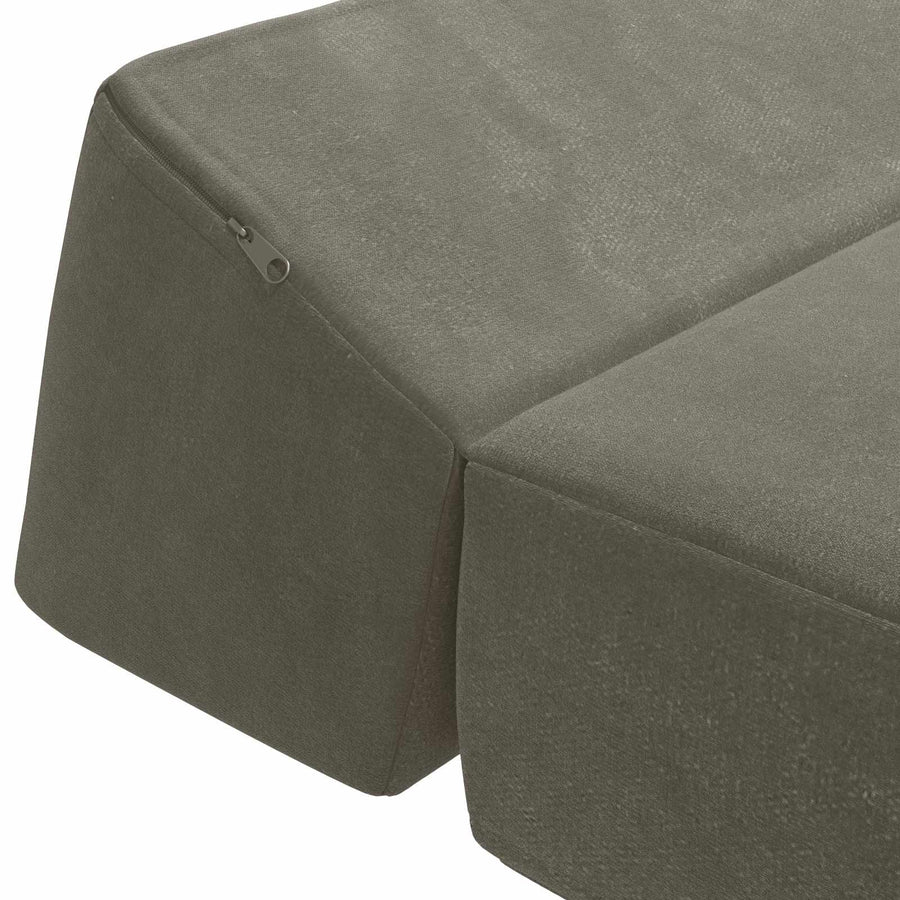 Vouwbare Bankbed Lichtgrijs 60 x 70 x 41 cm Stof
