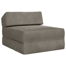 Vouwbare Bankbed Lichtgrijs 60 x 70 x 41 cm Stof