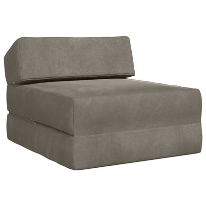 Vouwbare Bankbed Lichtgrijs 60 x 70 x 41 cm Stof
