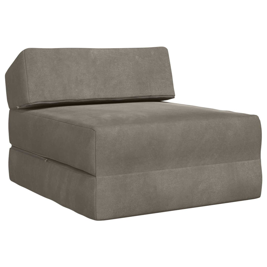 Vouwbare Bankbed Lichtgrijs 60 x 70 x 41 cm Stof