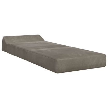 Vouwbare Bankbed Lichtgrijs 60 x 70 x 41 cm Stof