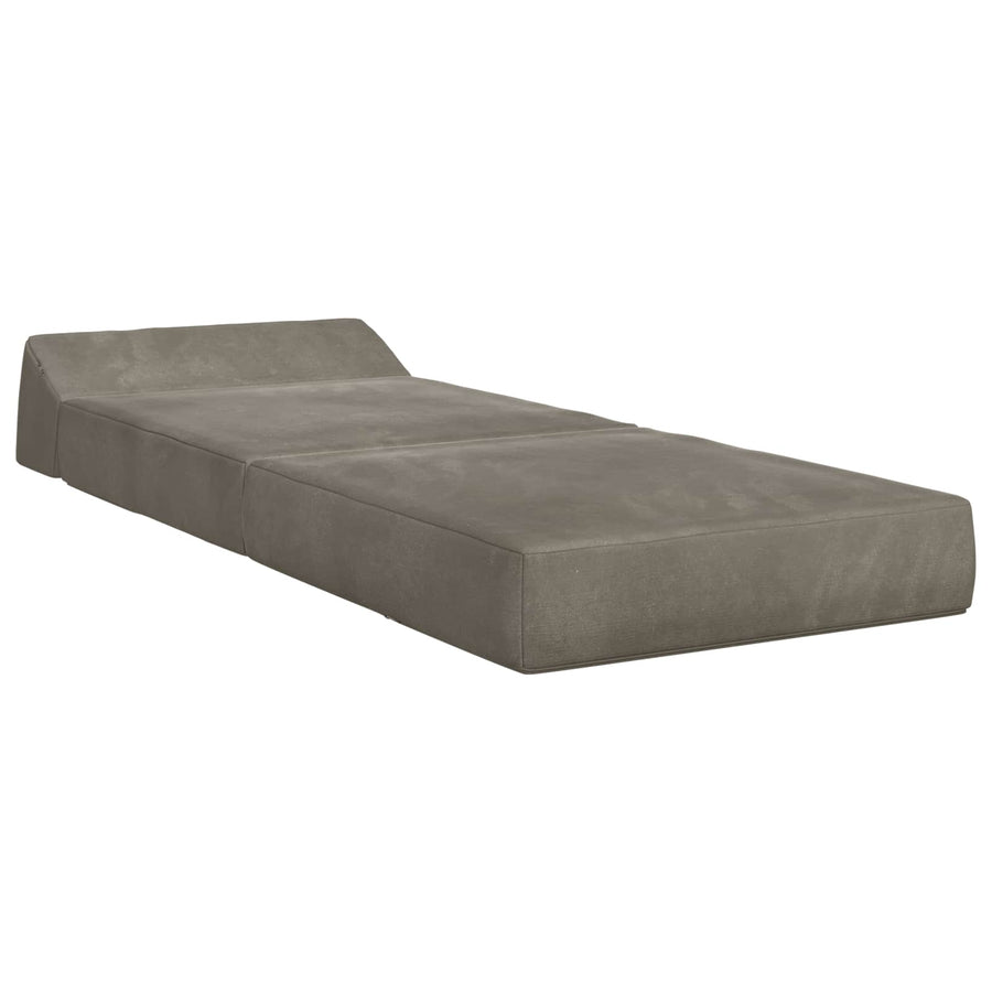 Vouwbare Bankbed Lichtgrijs 60 x 70 x 41 cm Stof