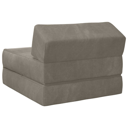 Vouwbare Bankbed Lichtgrijs 60 x 70 x 41 cm Stof