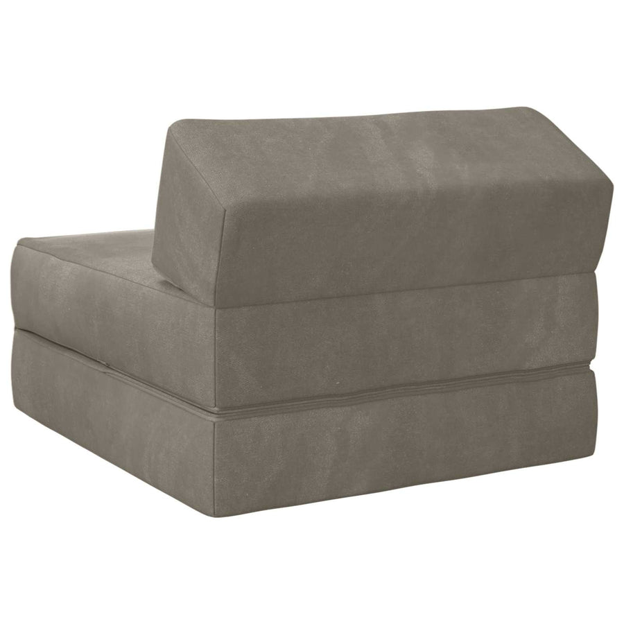 Vouwbare Bankbed Lichtgrijs 60 x 70 x 41 cm Stof