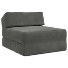 Bankbed donkergrijs 60x70x41 cm stof