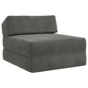 Bankbed donkergrijs 60x70x41 cm stof