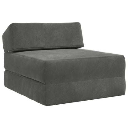 Vouwbare Bankbed Donkergrijs 60 x 70 x 41 cm Stof