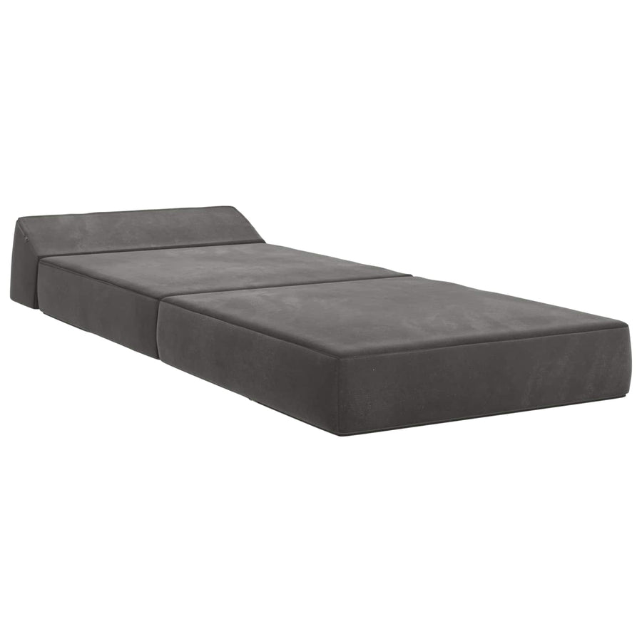 Vouwbare Bankbed Donkergrijs 60 x 70 x 41 cm Stof