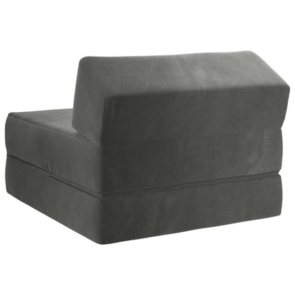 Vouwbare Bankbed Donkergrijs 60 x 70 x 41 cm Stof
