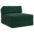Bankbed 60x70x41 cm donkergroen stof