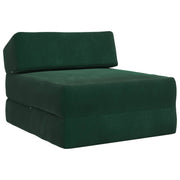 Bankbed 60x70x41 cm donkergroen stof