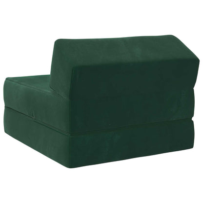 Vouwbare Bankbed Donkergroen 60 x 70 x 41 cm Stof