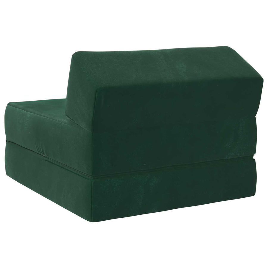 Vouwbare Bankbed Donkergroen 60 x 70 x 41 cm Stof