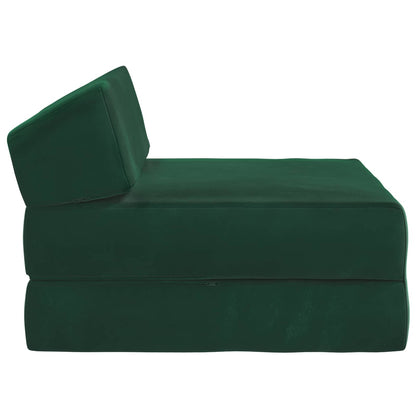 Vouwbare Bankbed Donkergroen 60 x 70 x 41 cm Stof