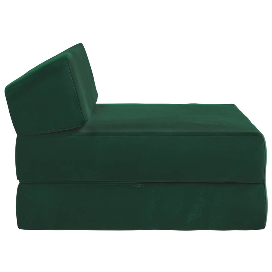 Vouwbare Bankbed Donkergroen 60 x 70 x 41 cm Stof