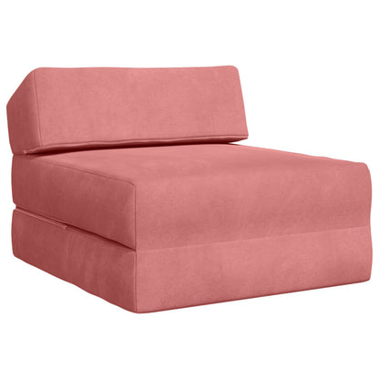 Vouwbare Bankbed Roze 60 x 70 x 41 cm Stof