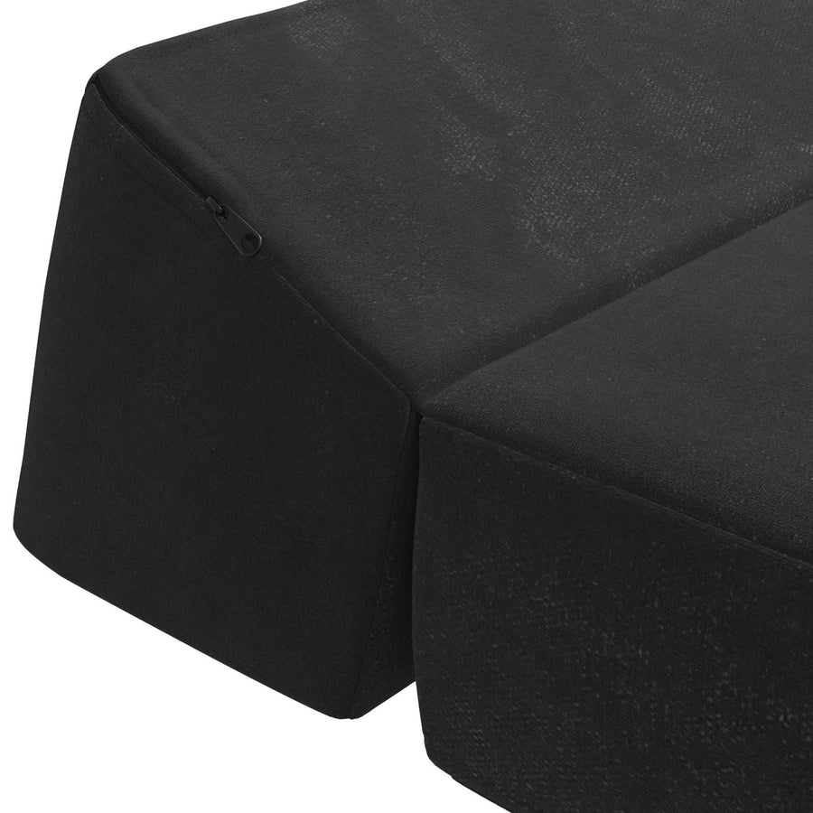 Vouwbare Bankbed Zwart 60 x 70 x 41 cm Stof