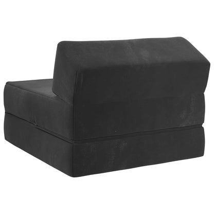 Vouwbare Bankbed Zwart 60 x 70 x 41 cm Stof