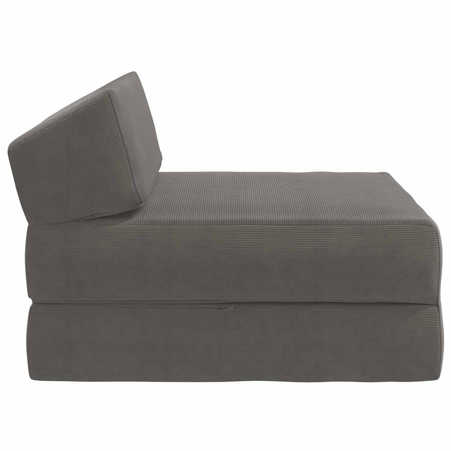 Vouwbare Bankbed Lichtgrijs 60 x 70 x 41 cm Stof