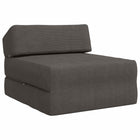 Bankbed 60x70x41 cm donkergrijs stof