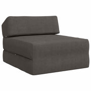 Bankbed 60x70x41 cm donkergrijs stof