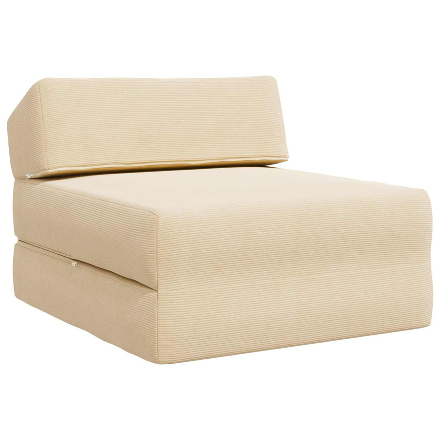 Vouwbare Bankbed Crèmekleurig 60 x 70 x 41 cm Stof