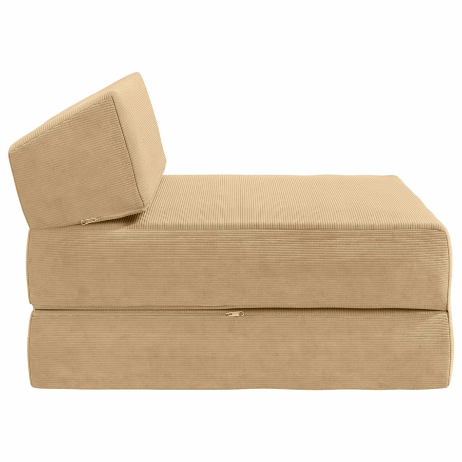 Vouwbare Bankbed Groen Grijs 60 x 70 x 41 cm Stof