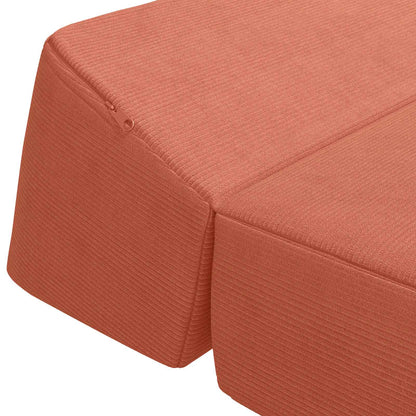 Vouwbare Bankbed Rood-oranje 60 x 70 x 41 cm Stof