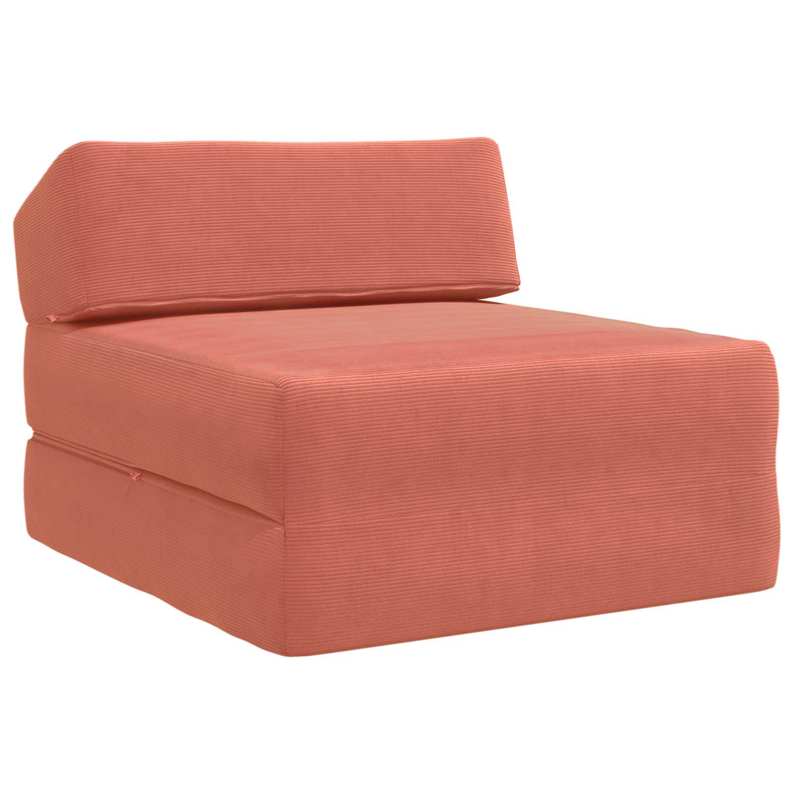Vouwbare Bankbed Rood-oranje 60 x 70 x 41 cm Stof